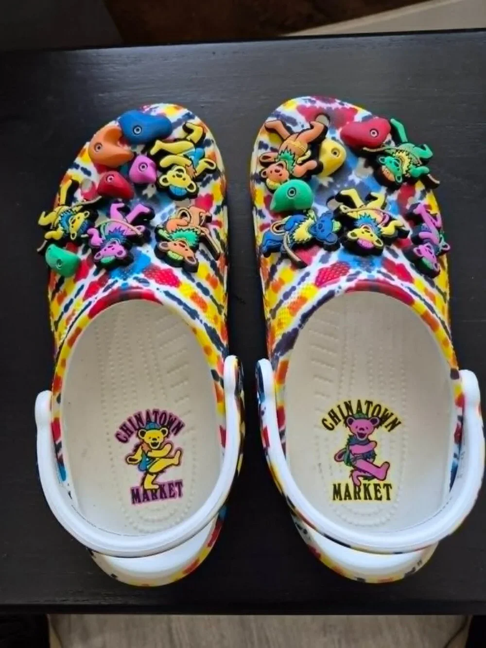 Chinatown Market Grateful Dead Crocs with Shoe Charms